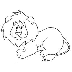 Disegno da colorare: Leone (Animali) #10259 - Pagine da Colorare Stampabili Gratuite