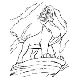 Disegno da colorare: Leone (Animali) #10260 - Pagine da Colorare Stampabili Gratuite