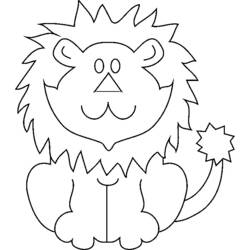 Disegno da colorare: Leone (Animali) #10284 - Pagine da Colorare Stampabili Gratuite