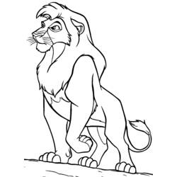 Disegno da colorare: Leone (Animali) #10301 - Pagine da Colorare Stampabili Gratuite