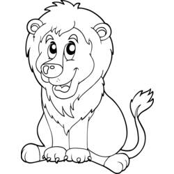 Disegno da colorare: Leone (Animali) #10335 - Pagine da Colorare Stampabili Gratuite