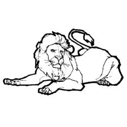 Disegno da colorare: Leone (Animali) #10348 - Pagine da Colorare Stampabili Gratuite