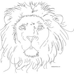 Disegno da colorare: Leone (Animali) #10353 - Pagine da Colorare Stampabili Gratuite