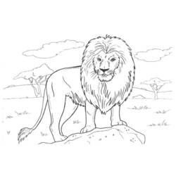Disegno da colorare: Leone (Animali) #10379 - Pagine da Colorare Stampabili Gratuite