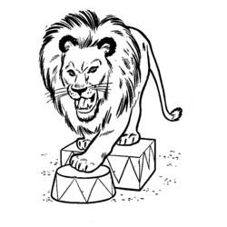 Disegno da colorare: Leone (Animali) #10406 - Pagine da Colorare Stampabili Gratuite