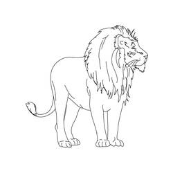 Disegno da colorare: Leone (Animali) #10437 - Pagine da Colorare Stampabili Gratuite