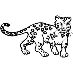 Disegno da colorare: Leopardo (Animali) #9706 - Pagine da Colorare Stampabili Gratuite