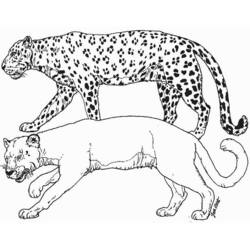 Disegno da colorare: Leopardo (Animali) #9738 - Pagine da Colorare Stampabili Gratuite