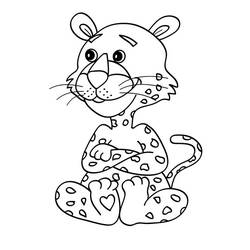 Disegno da colorare: Leopardo (Animali) #9746 - Pagine da Colorare Stampabili Gratuite
