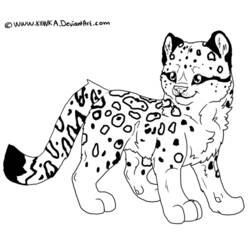 Disegno da colorare: Leopardo (Animali) #9750 - Pagine da Colorare Stampabili Gratuite