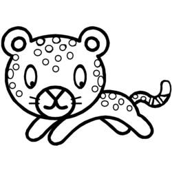 Disegno da colorare: Leopardo (Animali) #9763 - Pagine da Colorare Stampabili Gratuite