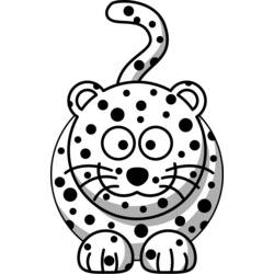 Disegno da colorare: Leopardo (Animali) #9831 - Pagine da Colorare Stampabili Gratuite