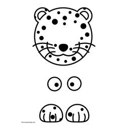 Disegno da colorare: Leopardo (Animali) #9848 - Pagine da Colorare Stampabili Gratuite