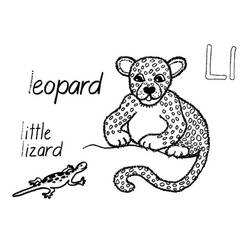 Disegno da colorare: Leopardo (Animali) #9871 - Pagine da Colorare Stampabili Gratuite