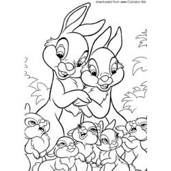 Disegno da colorare: lepre (Animali) #10132 - Pagine da Colorare Stampabili Gratuite