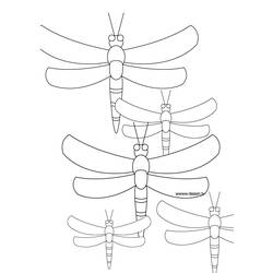 Disegno da colorare: Libellula (Animali) #9903 - Pagine da Colorare Stampabili Gratuite