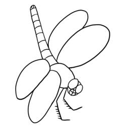 Disegno da colorare: Libellula (Animali) #9937 - Pagine da Colorare Stampabili Gratuite