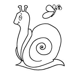 Disegno da colorare: Lumaca (Animali) #177405 - Pagine da Colorare Stampabili Gratuite