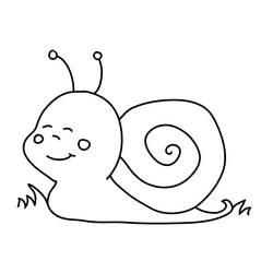 Disegno da colorare: Lumaca (Animali) #177420 - Pagine da Colorare Stampabili Gratuite