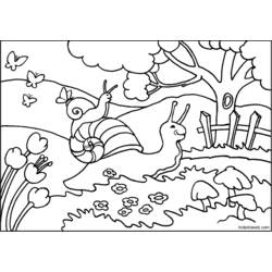 Disegno da colorare: Lumaca (Animali) #6543 - Pagine da Colorare Stampabili Gratuite