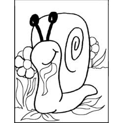 Disegno da colorare: Lumaca (Animali) #6615 - Pagine da Colorare Stampabili Gratuite