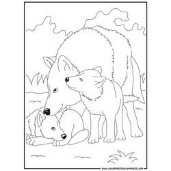 Disegno da colorare: Lupo (Animali) #10491 - Pagine da Colorare Stampabili Gratuite
