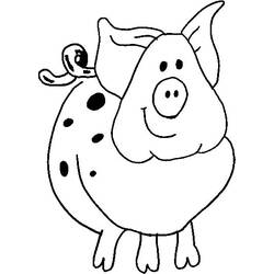 Disegno da colorare: Maiale (Animali) #3592 - Pagine da Colorare Stampabili Gratuite