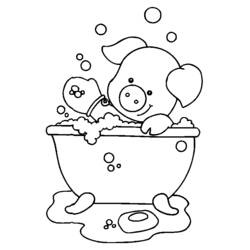 Disegno da colorare: Maiale (Animali) #3667 - Pagine da Colorare Stampabili Gratuite