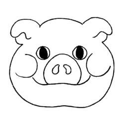 Disegno da colorare: Maiale (Animali) #3780 - Pagine da Colorare Stampabili Gratuite
