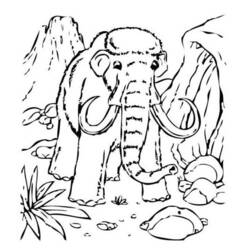 Disegno da colorare: Mammut (Animali) #19183 - Pagine da Colorare Stampabili Gratuite