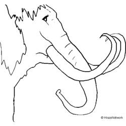 Disegno da colorare: Mammut (Animali) #19190 - Pagine da Colorare Stampabili Gratuite