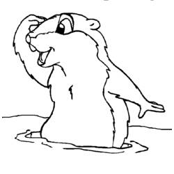 Disegno da colorare: Marmotta (Animali) #10896 - Pagine da Colorare Stampabili Gratuite