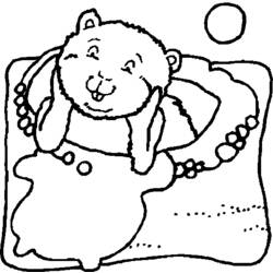 Disegno da colorare: Marmotta (Animali) #10946 - Pagine da Colorare Stampabili Gratuite