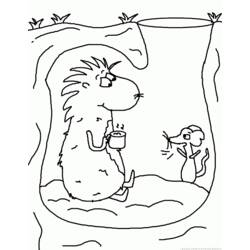 Disegno da colorare: Marmotta (Animali) #10956 - Pagine da Colorare Stampabili Gratuite