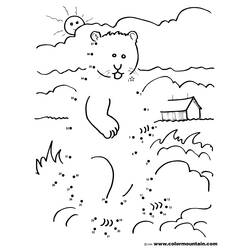 Disegno da colorare: Marmotta (Animali) #10965 - Pagine da Colorare Stampabili Gratuite
