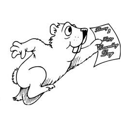 Disegno da colorare: Marmotta (Animali) #10972 - Pagine da Colorare Stampabili Gratuite