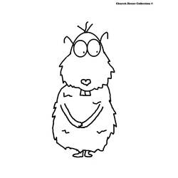 Disegno da colorare: Marmotta (Animali) #10982 - Pagine da Colorare Stampabili Gratuite