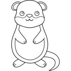 Disegno da colorare: Marmotta (Animali) #11070 - Pagine da Colorare Stampabili Gratuite