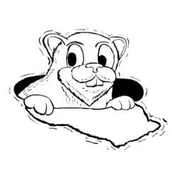 Disegno da colorare: Marmotta (Animali) #11074 - Pagine da Colorare Stampabili Gratuite
