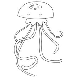 Disegno da colorare: Medusa (Animali) #20398 - Pagine da Colorare Stampabili Gratuite