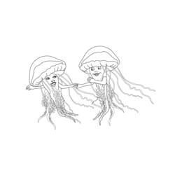 Disegno da colorare: Medusa (Animali) #20467 - Pagine da Colorare Stampabili Gratuite