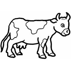 Disegno da colorare: Mucca (Animali) #13191 - Pagine da Colorare Stampabili Gratuite
