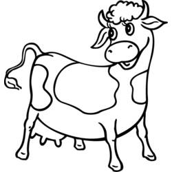 Disegno da colorare: Mucca (Animali) #13205 - Pagine da Colorare Stampabili Gratuite