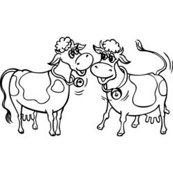 Disegno da colorare: Mucca (Animali) #13222 - Pagine da Colorare Stampabili Gratuite