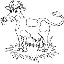 Disegno da colorare: Mucca (Animali) #13233 - Pagine da Colorare Stampabili Gratuite
