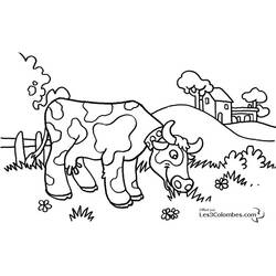 Disegno da colorare: Mucca (Animali) #13245 - Pagine da Colorare Stampabili Gratuite