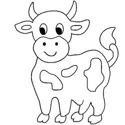 Disegno da colorare: Mucca (Animali) #13247 - Pagine da Colorare Stampabili Gratuite