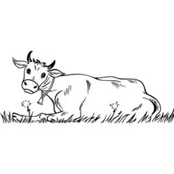 Disegno da colorare: Mucca (Animali) #13253 - Pagine da Colorare Stampabili Gratuite