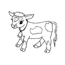 Disegno da colorare: Mucca (Animali) #13264 - Pagine da Colorare Stampabili Gratuite