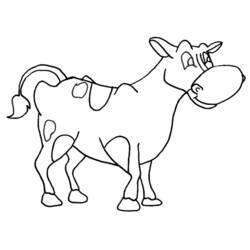 Disegno da colorare: Mucca (Animali) #13267 - Pagine da Colorare Stampabili Gratuite
